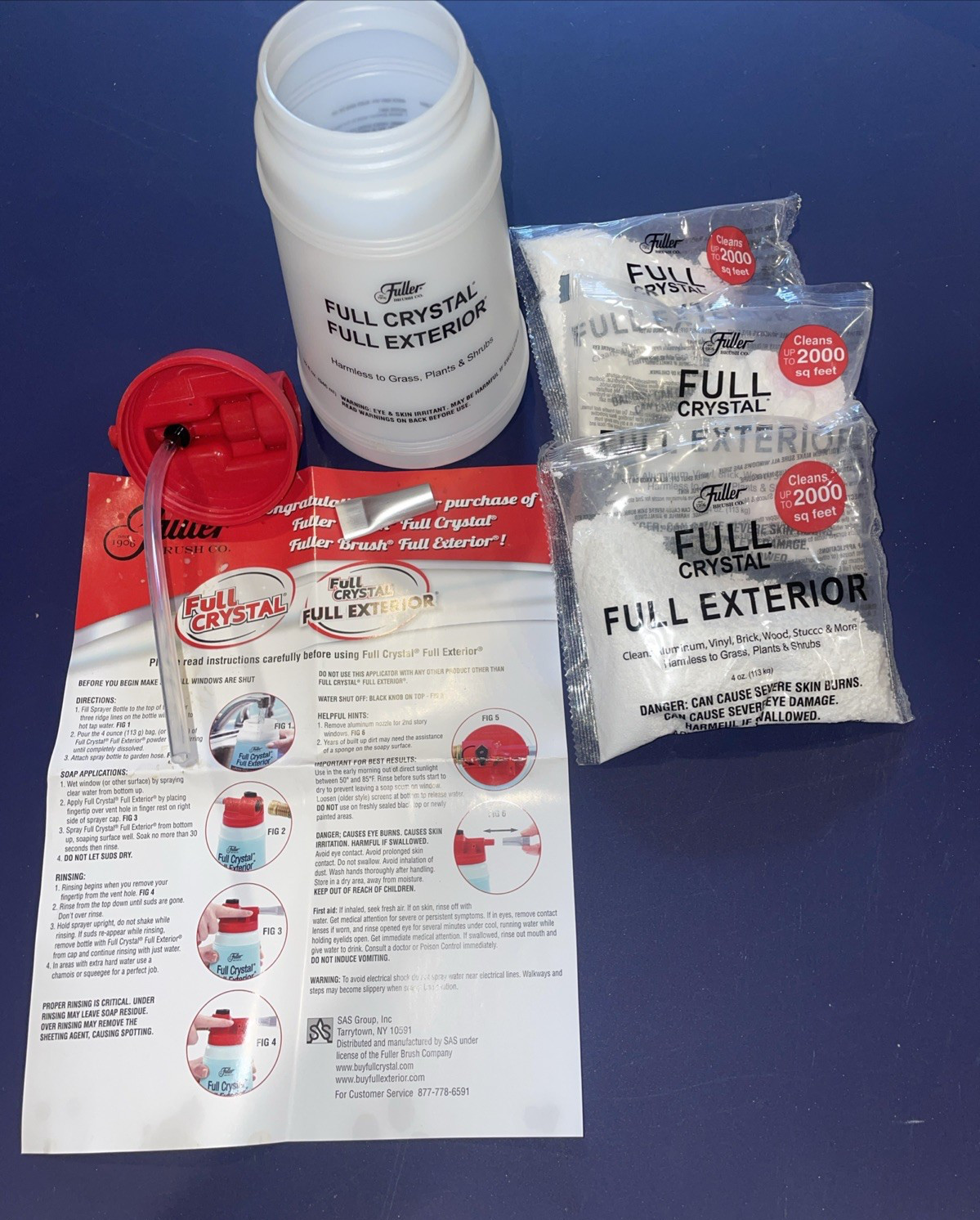 Fuller Brush Window Outdoor Surface Cleaner Sprayer Full Crystal Screens FBFC-6
