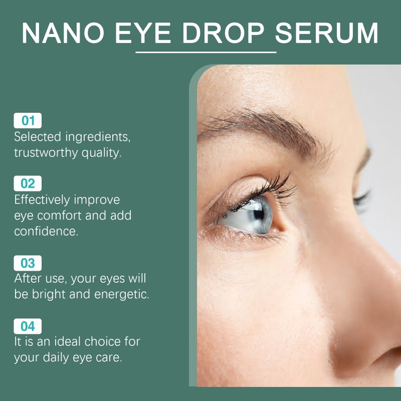 Nano Drops Eye Serum,Natural Nano Lubricant Eye for Drops Dry Eye Presbyopia.