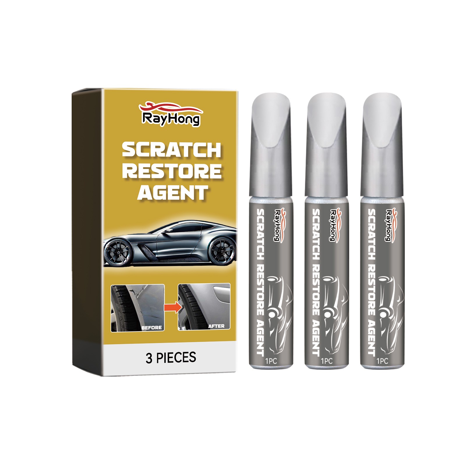 Scratch Repair Pen Car Paint Touch Up Pen Scratch Filler Clear Coat
