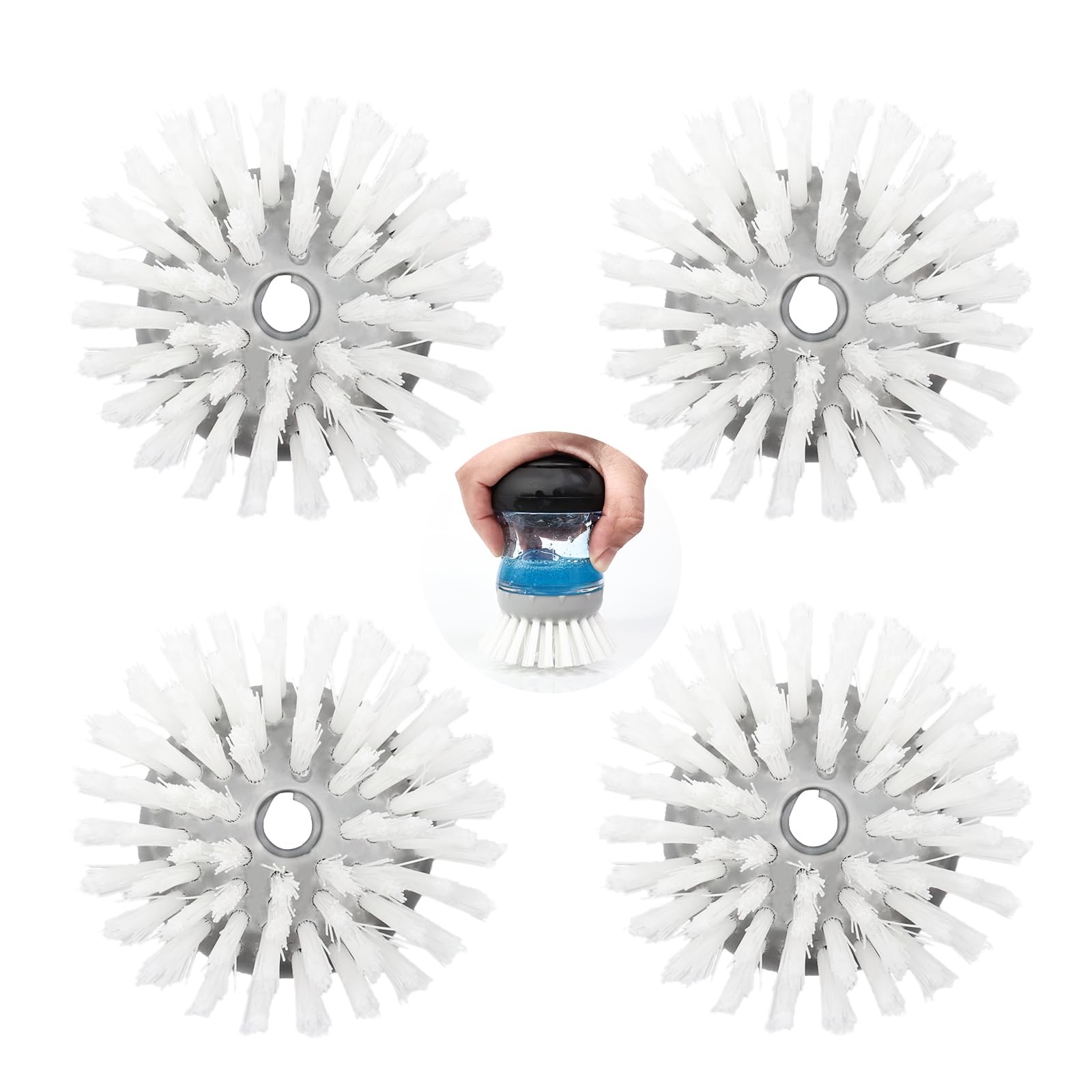 4 Pack Brush Refills for OXO Dish Brush Refill B, Brush Head OXO Dish Brush H…