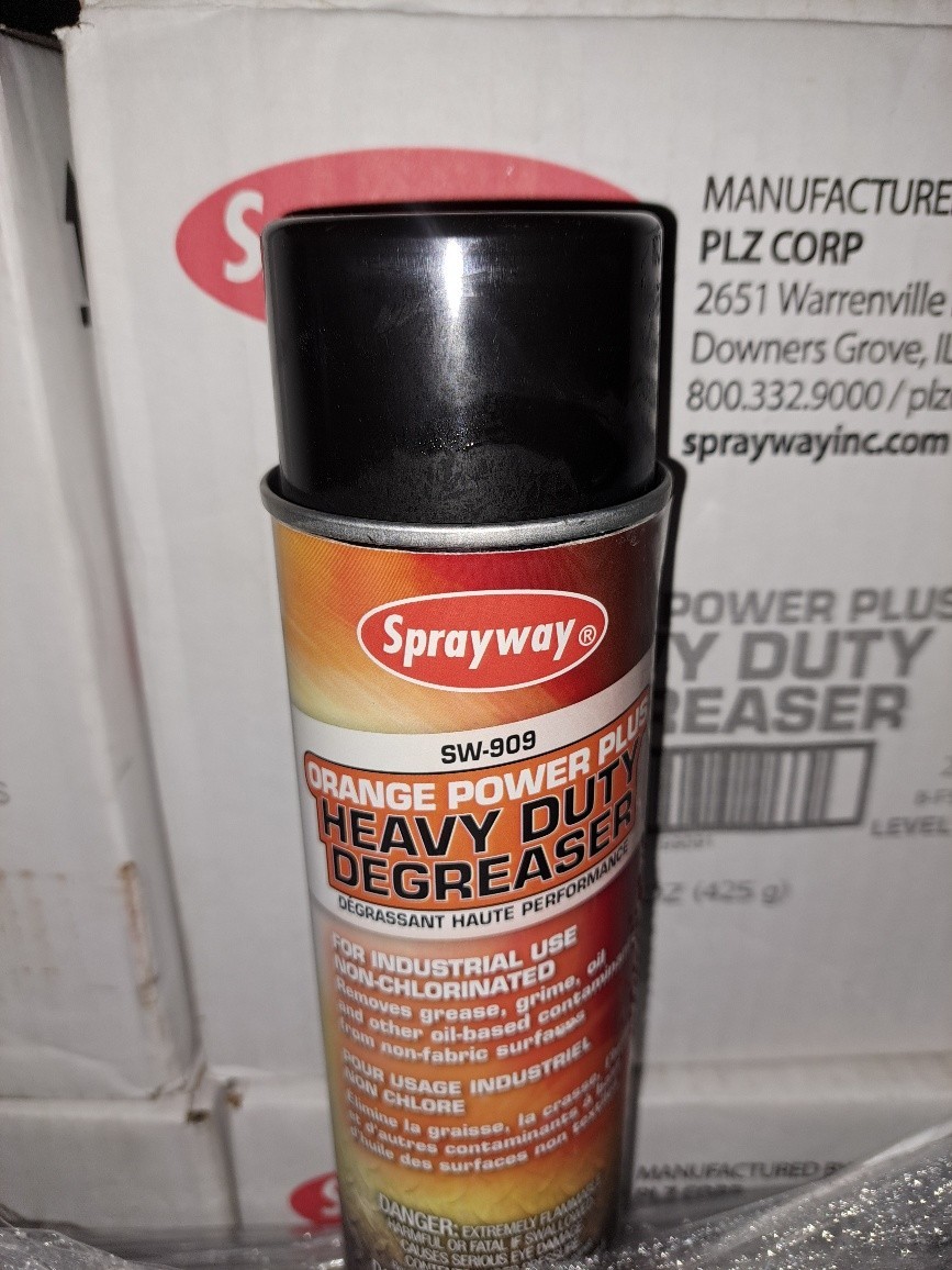 Sprayway Orange Power Plus Heavy Duty Degreaser 12- 15oz cans