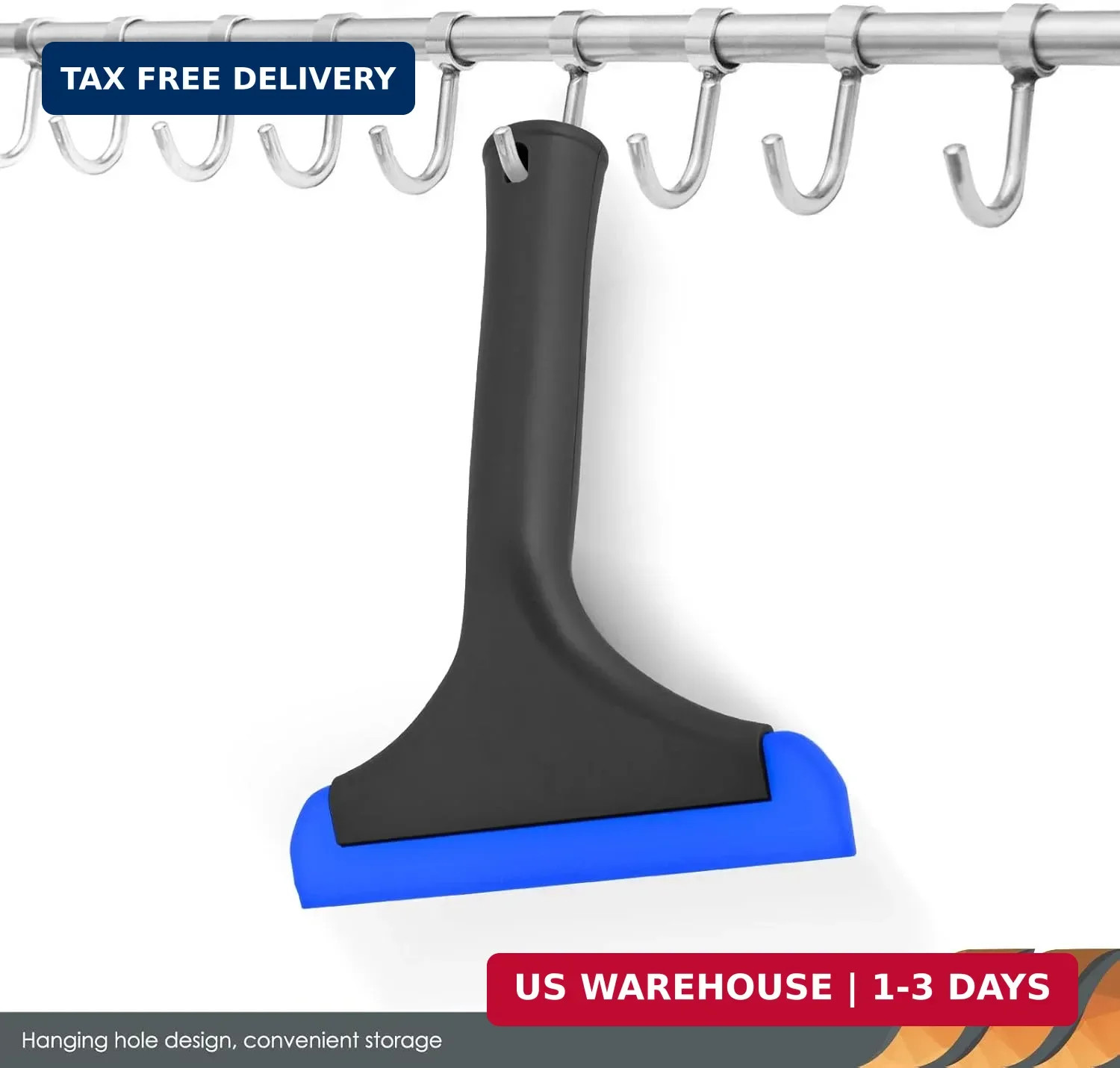 EHDIS 6” Small Silicone Squeegee 5-inch Handy Small Rubber Window Shower Squeeg