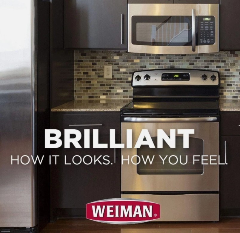 WEIMAN Stainless Steel Appliances Stoves Ranges CLEANER & POLISH 17oz (2-Pack)