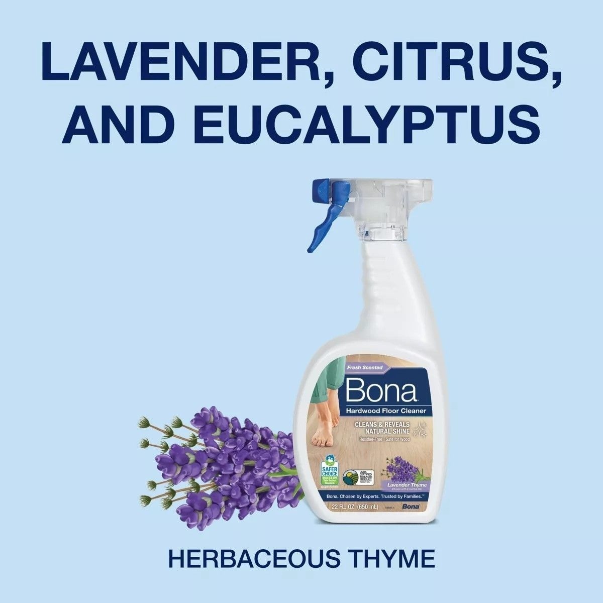 Bona Lavender Thyme Multi-Purpose Floor Cleaner Spray – 32 fl oz