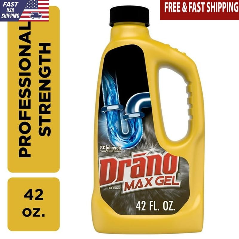 Professional Strength Drain Cleaner Gel 42 oz Fast Acting Clog Remover New