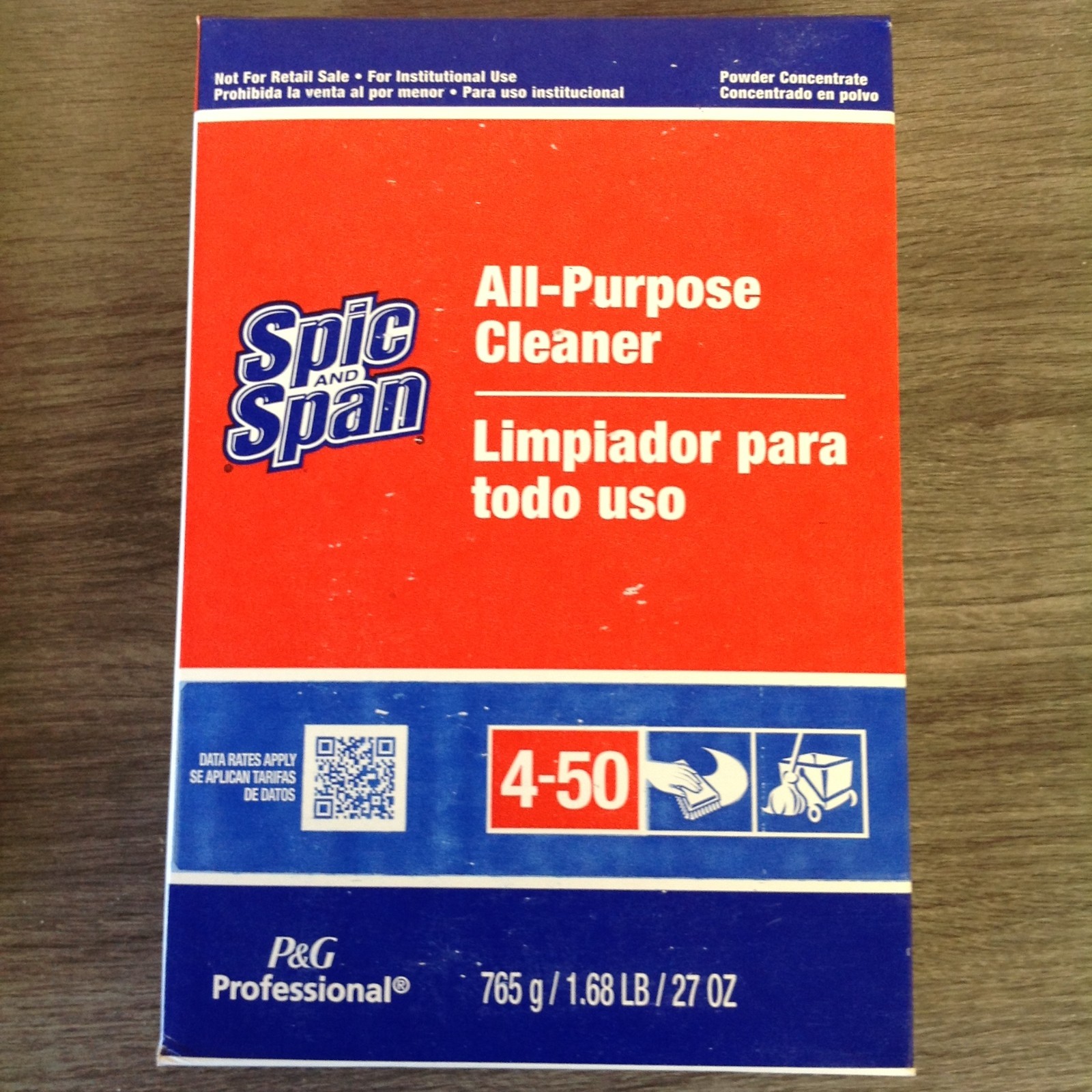 Lot of 2 Boxes Spic and Span 31973EA 27 oz. Box All-Purpose Floor Cleaner New
