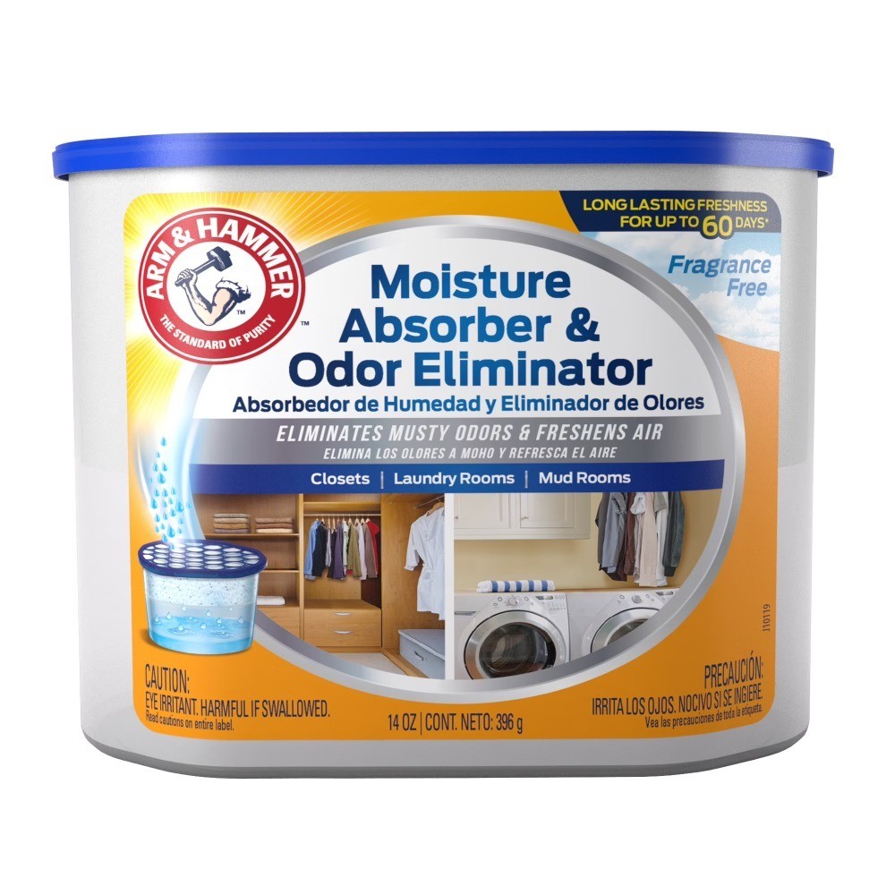 Disposable Moisture Absorber Tub 14 oz Fragrance Free Closet Dehumidifier