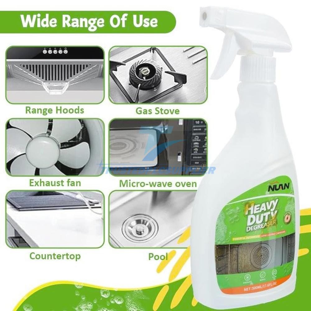 1/2PCS NUAN Heavy Duty Degreaser, Removes Grease & Grime, For Kitchen 16.91 oz