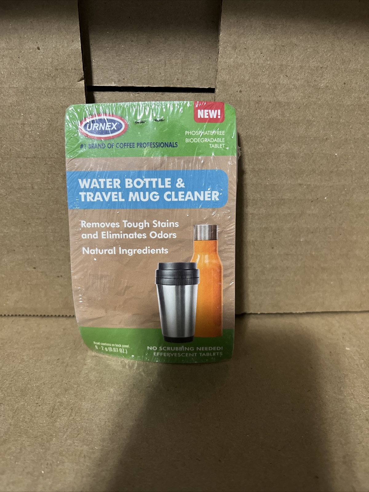 Urnex Water Bottle & Travel Mug Cleaning Tablets Biodegradable 32 Tabs 2g Each