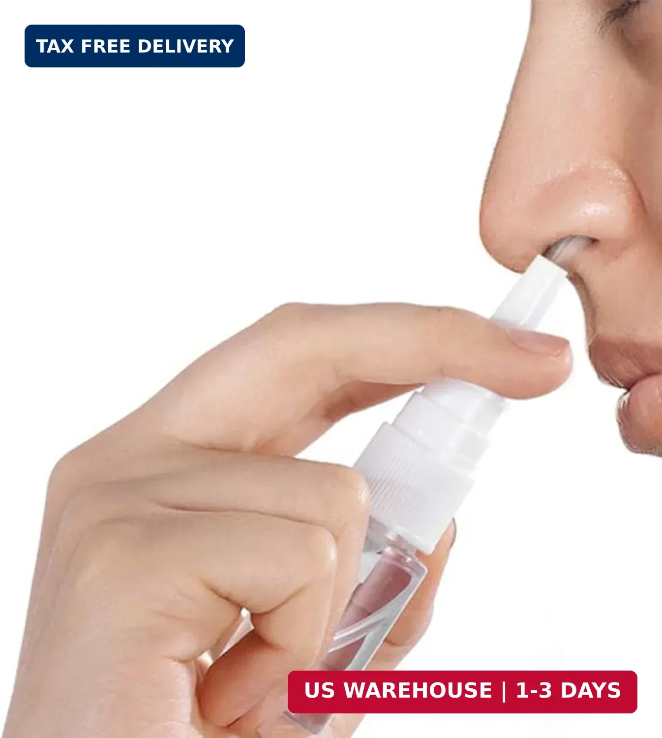 3Pcs 10ml Empty Nasal Spray Bottle Refillable Mist Saline Essential Oil Use