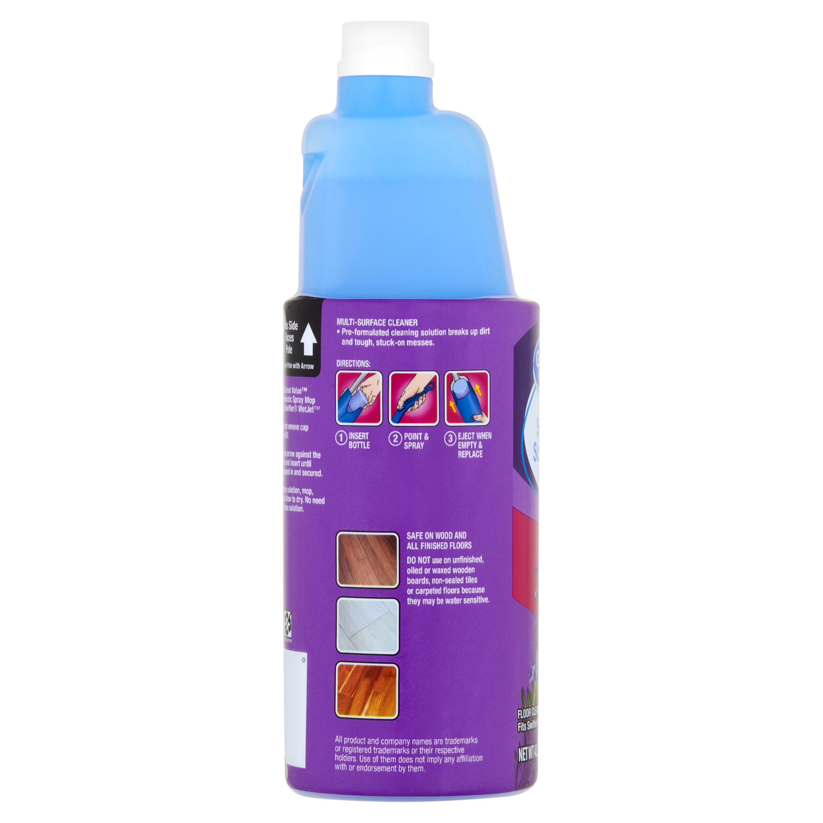 Auto Spray Mop Floor Cleaning Solution Refill, 42 fl oz Lavender Scent, 1 Count
