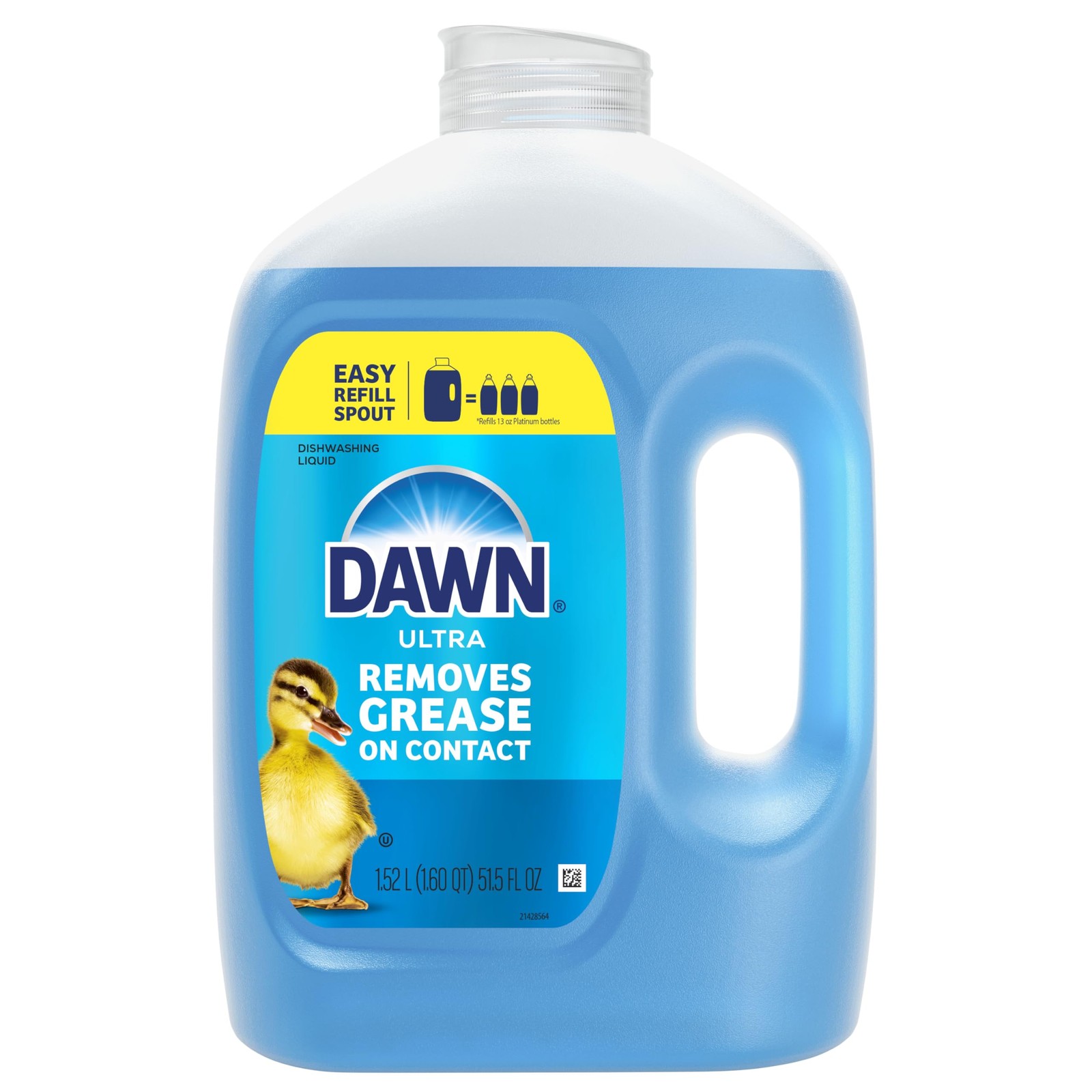 Ultra Original Dish Soap Refill Jug Large Size Original Blue Liquid Dishwashing
