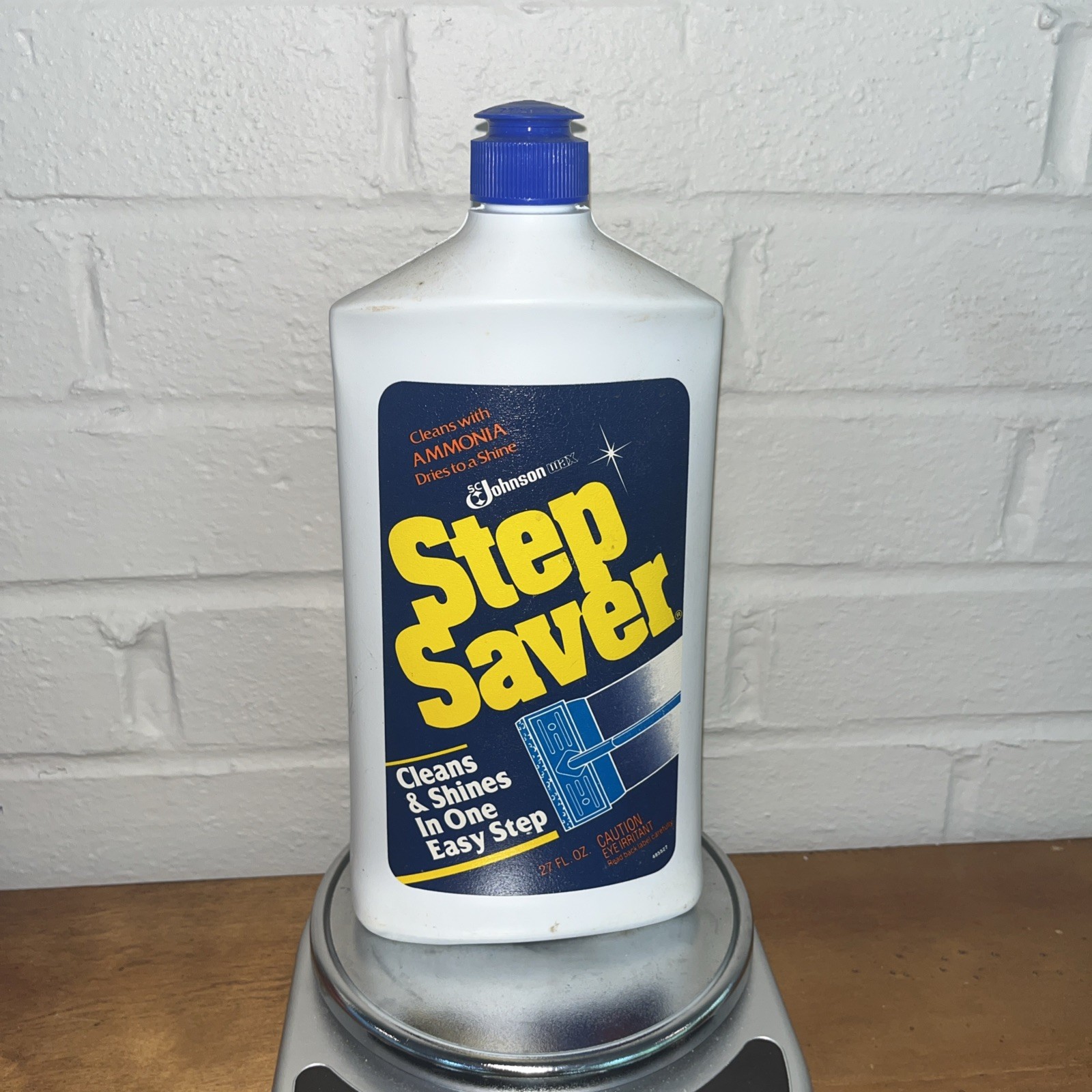 SC Johnson Step Saver Clean & Shine 1990 Floor Care Cleaner VTG Prop ~60% Full