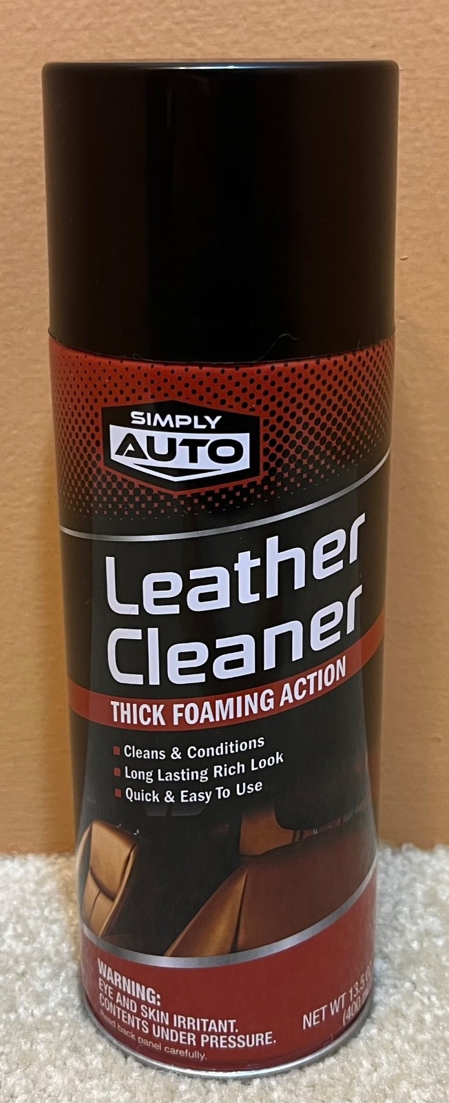 Simply Auto LEATHER CLEANER & CONDITIONER Home Car Shoes Restore 13.5oz Spray