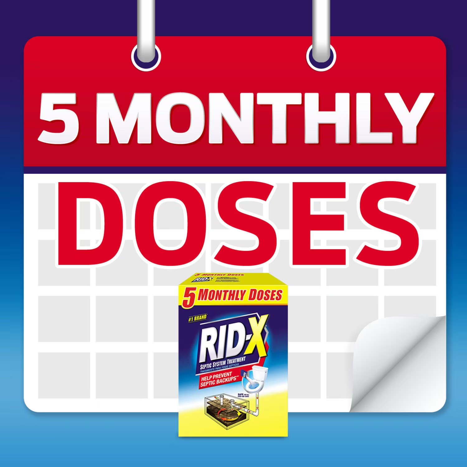 RID-X Septic Tank Treatment Powder, 49 oz. – Safe for All Septic Systems & Pipes