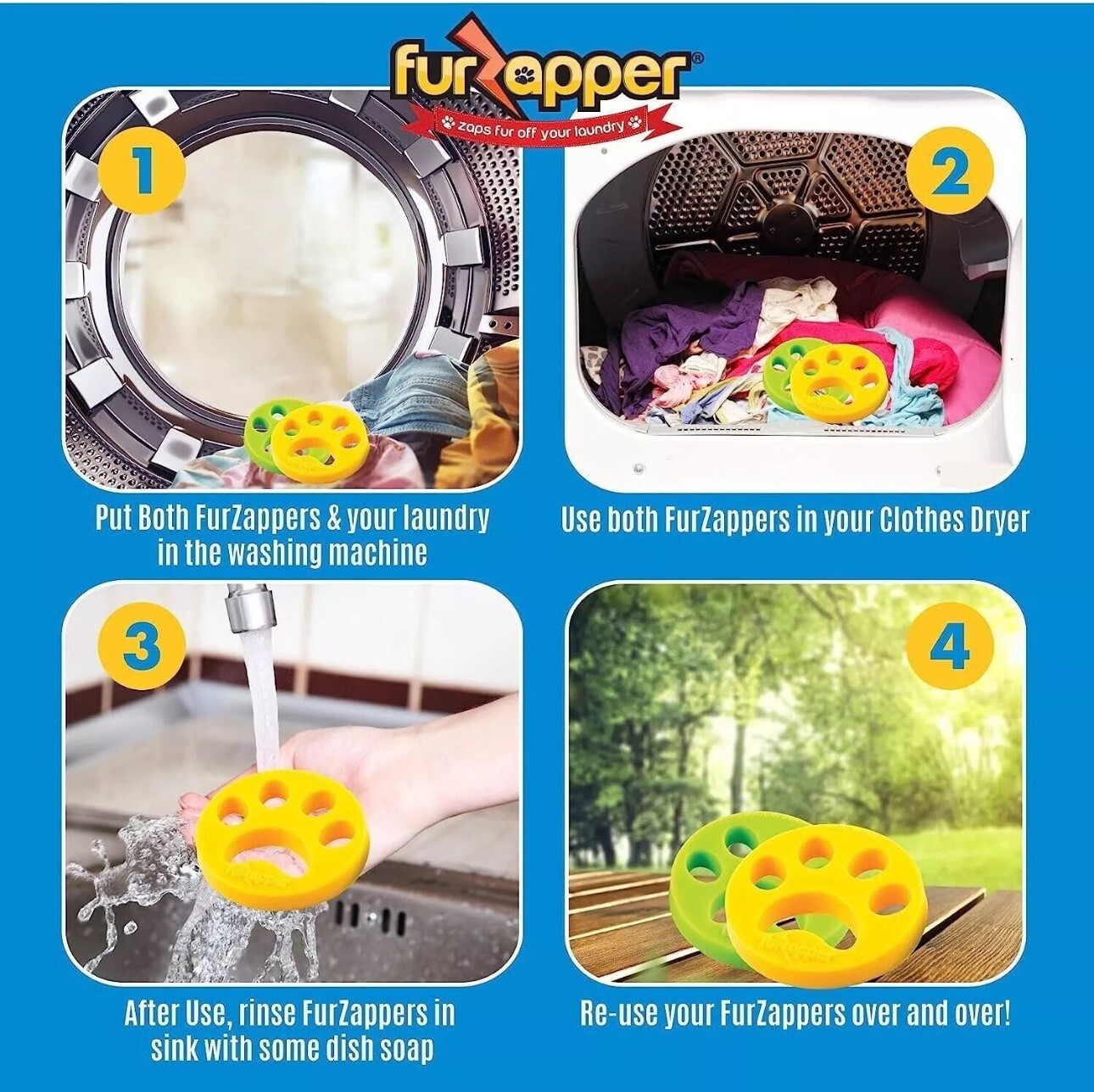 Fur zapper 2 Pack-pet Hair Remover