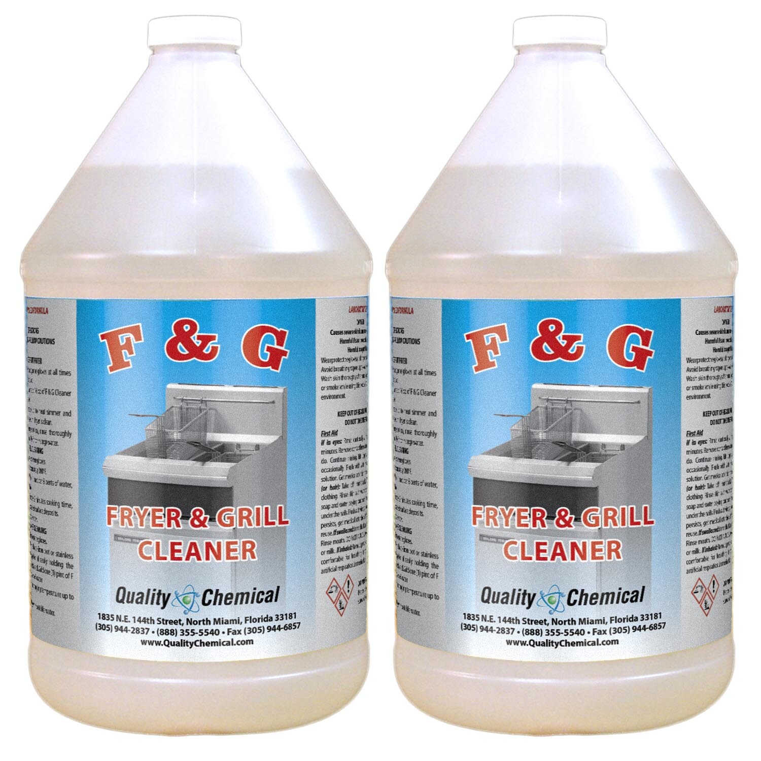 Commercial Fryer and Grill / Griddle Cleaner / 2 Gallon Case