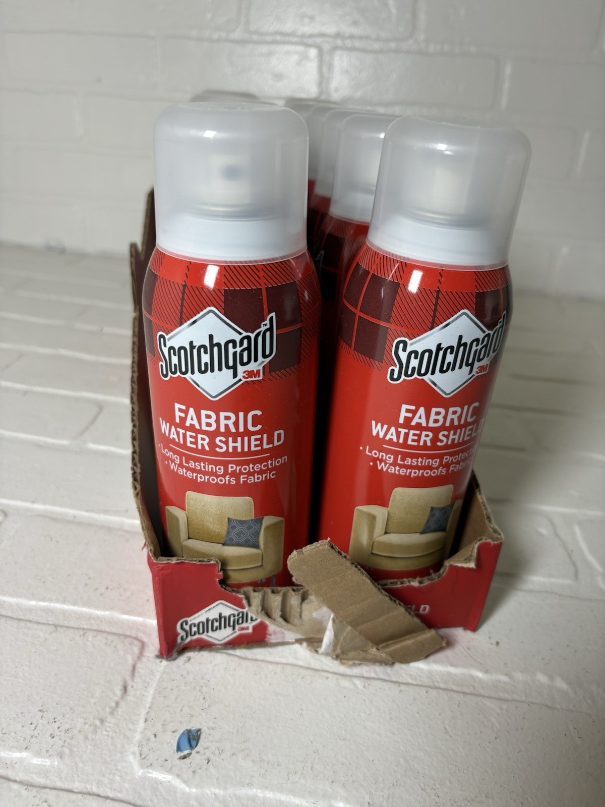 Scotchgard Fabric Upholstery Water Shield Protector Aerosol 10 oz Pack of TWO