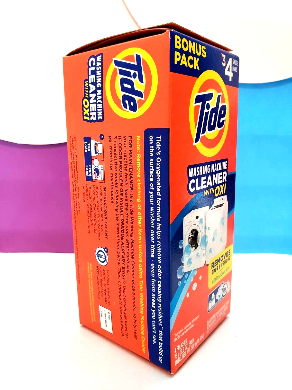 Tide Washing Machine Cleaner 4 single Packs