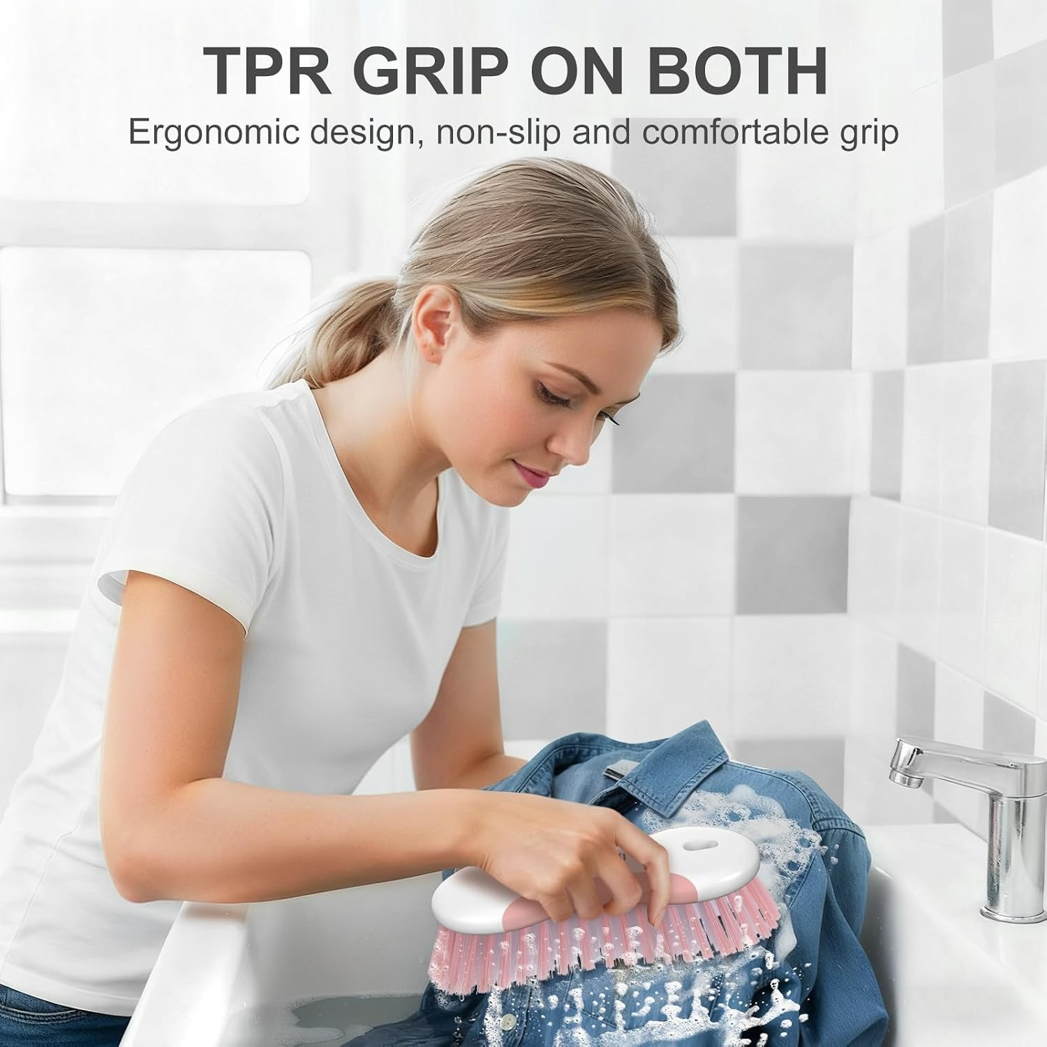 Durable Multi-Purpose Cleaning Brushes – Stiff Bristles & Ergonomic Design