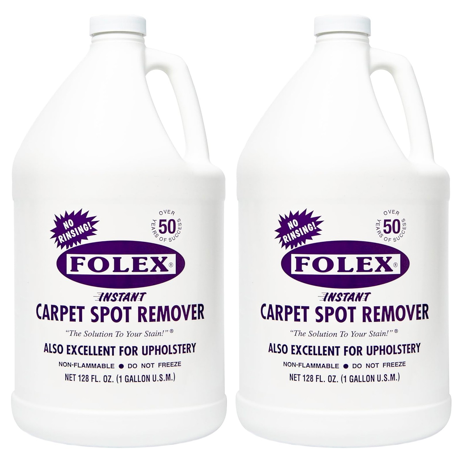 2 Pack Folex Instant Carpet Spot Remover, 128 oz – Removes Pet Accidents, Grease
