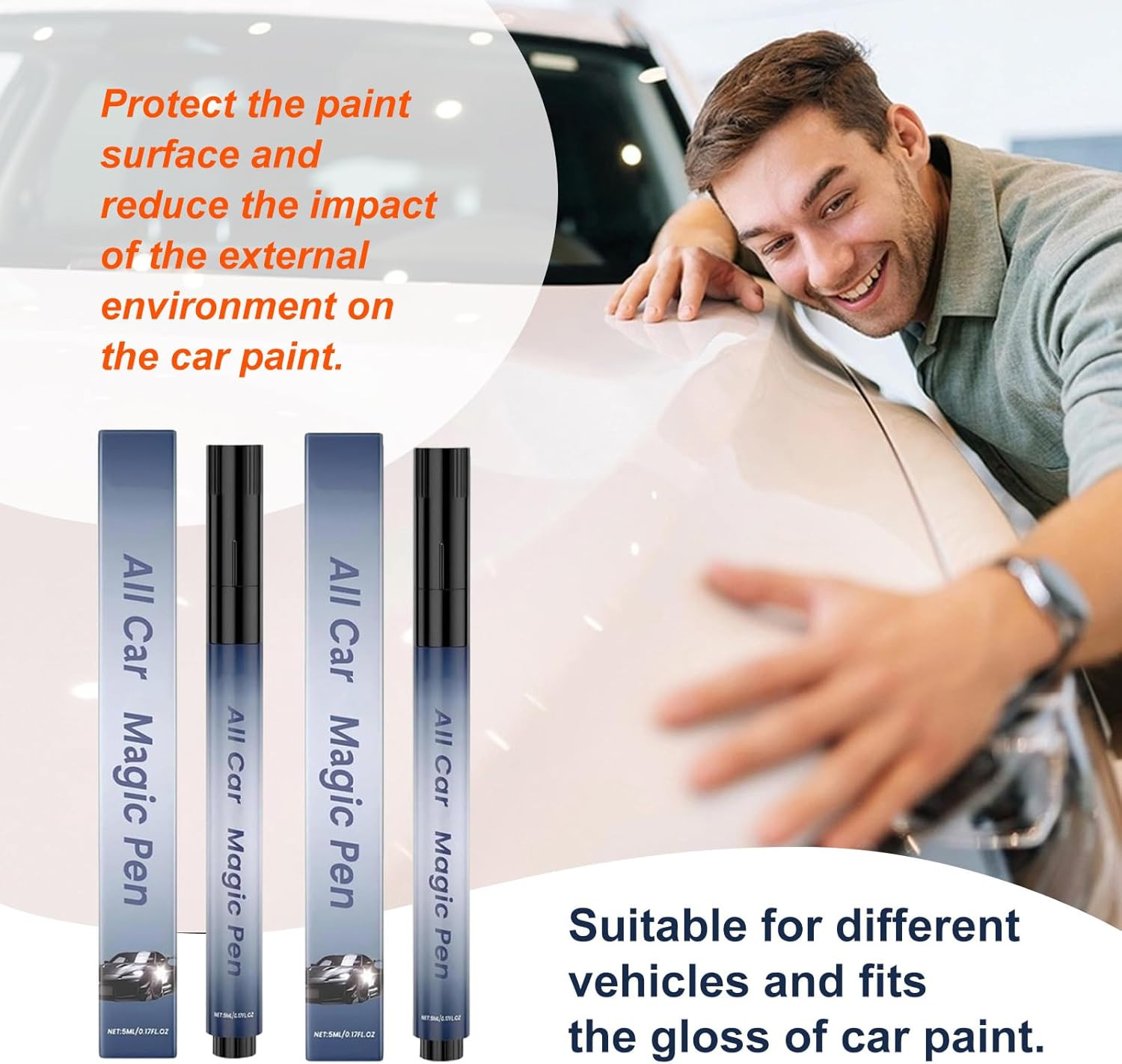 All Car Magic Pen, Magic Car Scratch Removal Pen, Lasting Car Scratch Remover, Q