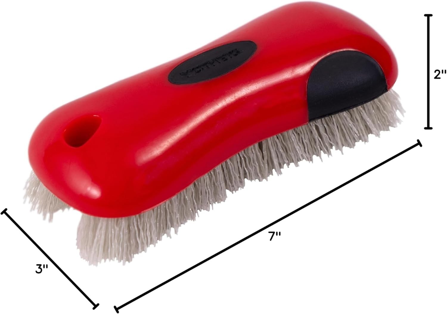 Stiff Bristle Carpet and Upholstery Cleaning Scrub Brush for Automotive, Home…