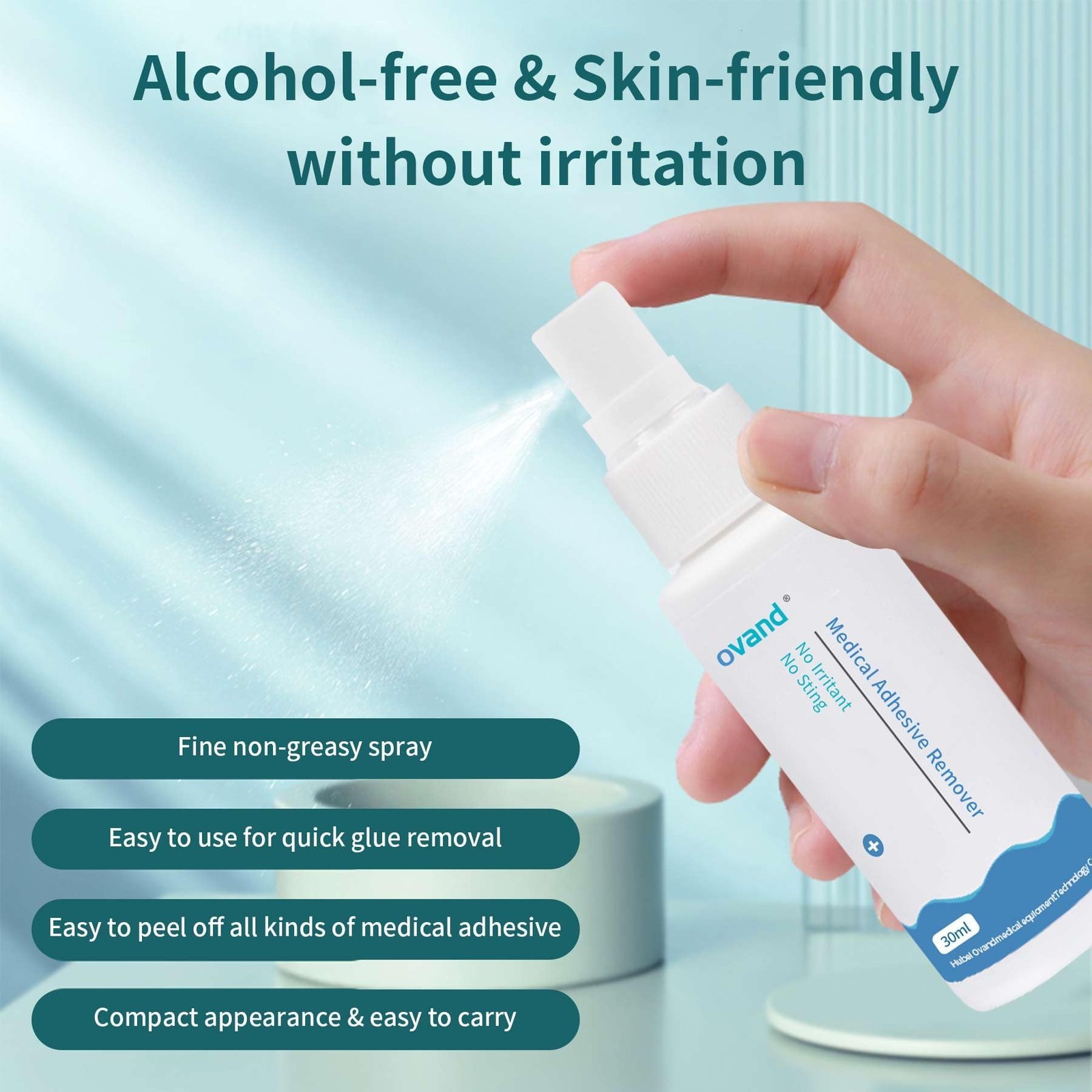Medical Adhesive Remover Spray – 1 oz.No-Sting Ostomy Adhesive Remover Spray:…