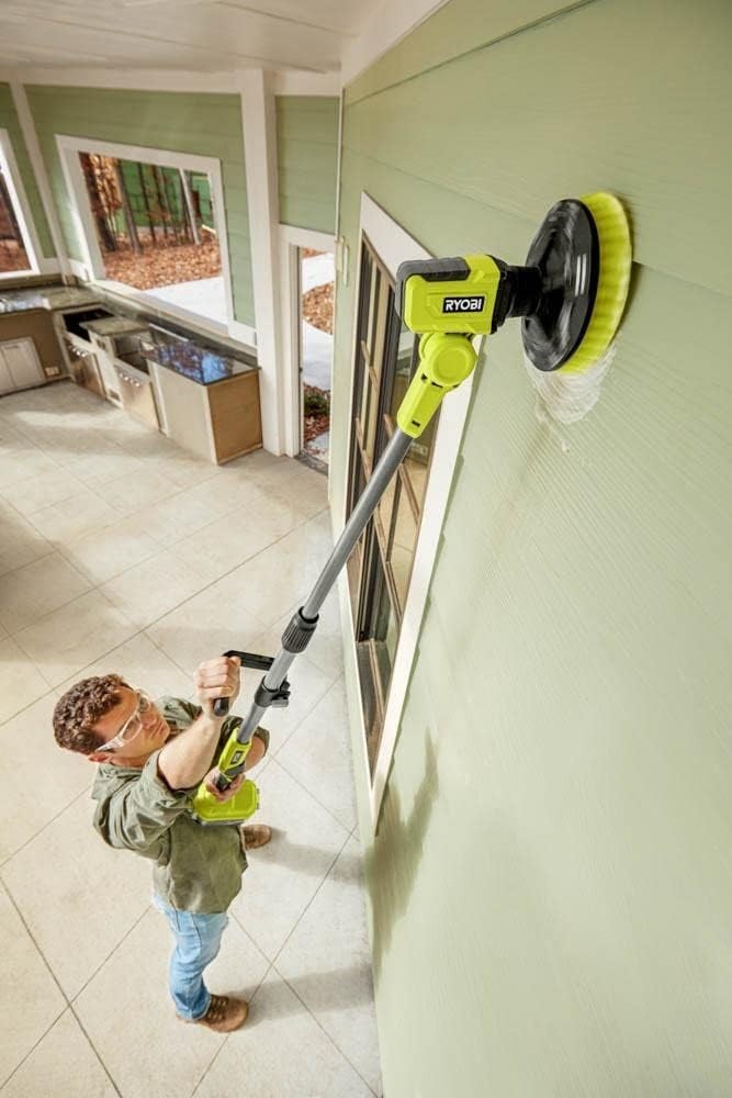 Lightweight 18V Cordless Power Scrubber – Perfect for Grout & Tile Cleaning