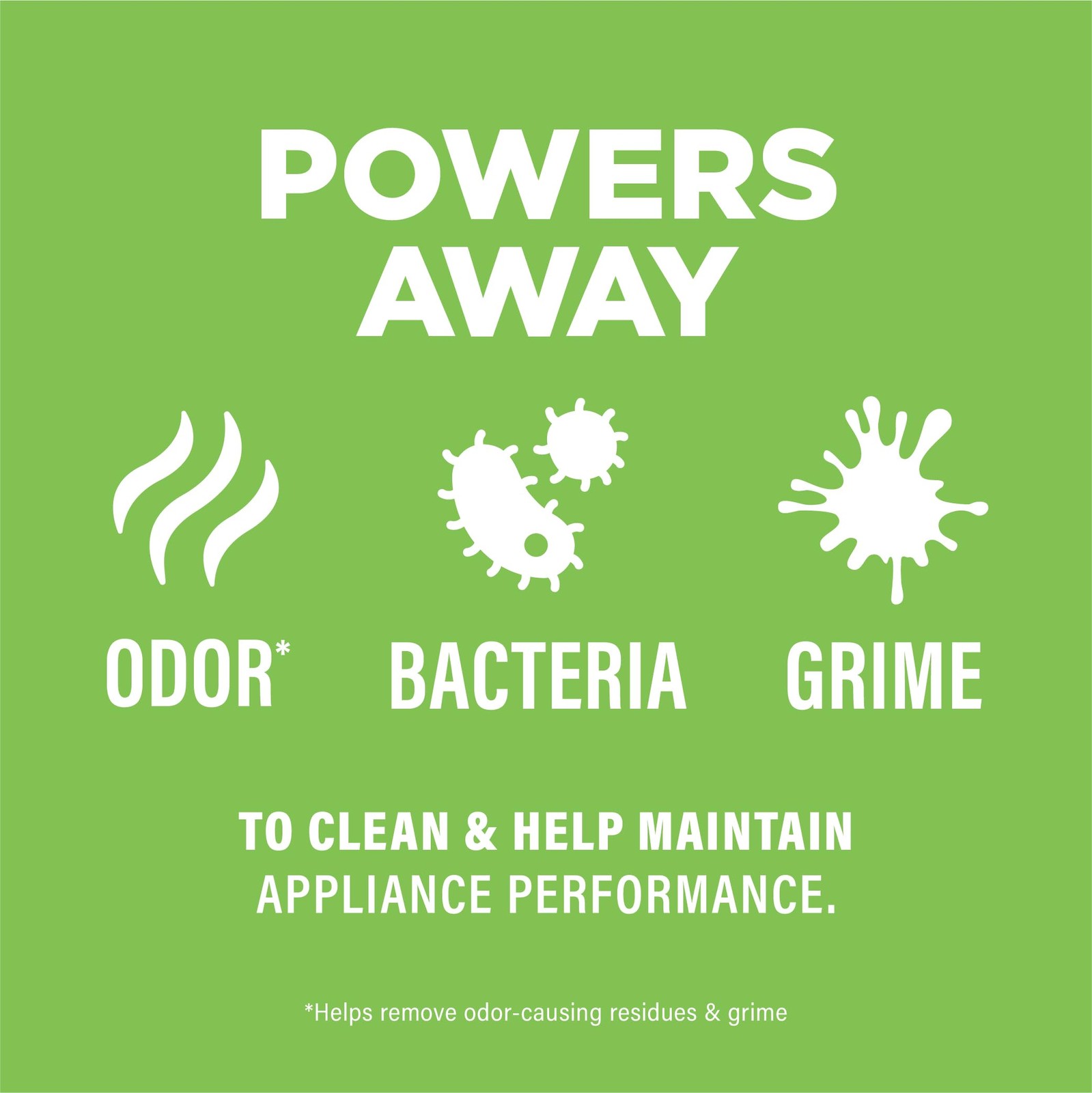 Affresh Washing Machine Cleaner, Helps Power Away 6 Count (Pack of 1), White