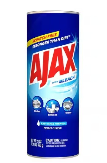 Ajax Powder Cleanser with Bleach, Scratch-Free Formula, 21 oz Bottle
