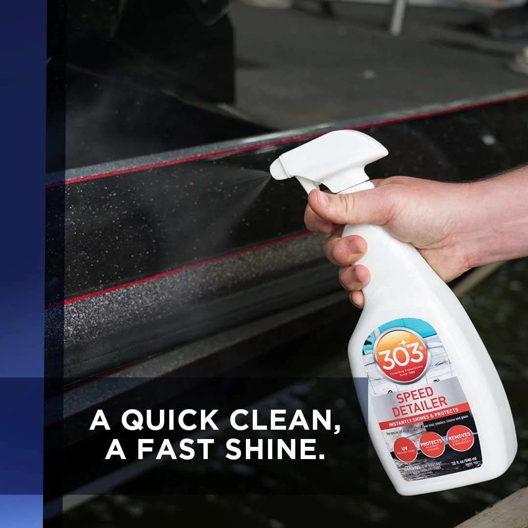 Marine Speed Detailer – Instantly Shines And Protects – UV Protection, 32 fl. oz
