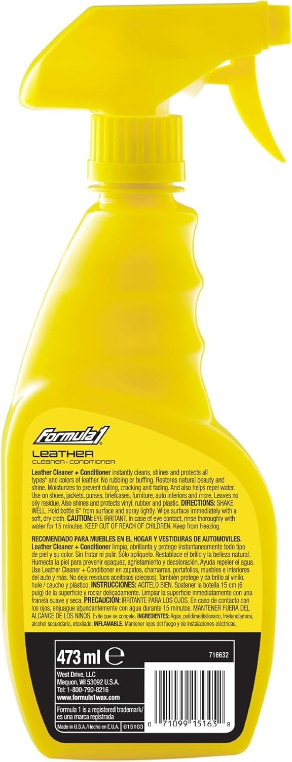 Mr. Leather 16oz Cleaner & Conditioner Spray with Natural Oils for Luxurious …