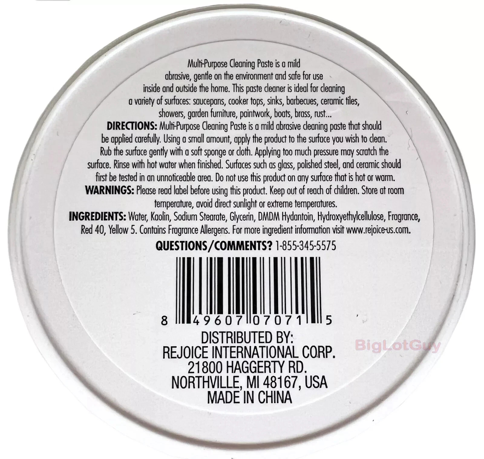 1 Multi-Purpose Cleaning Paste Home Kitchen Bathroom Laundry Supplies 6oz
