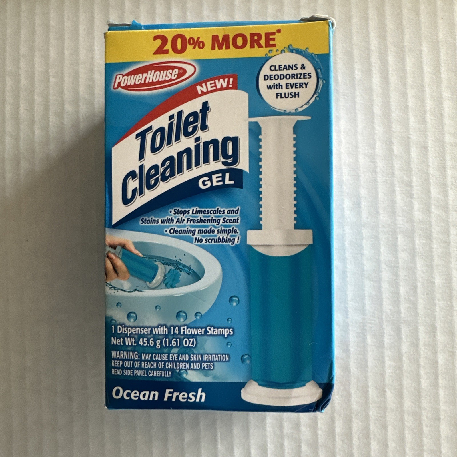 Delta Brands Inc. Ocean Fresh Toilet Cleaning Gel 14 Flower Stamps
