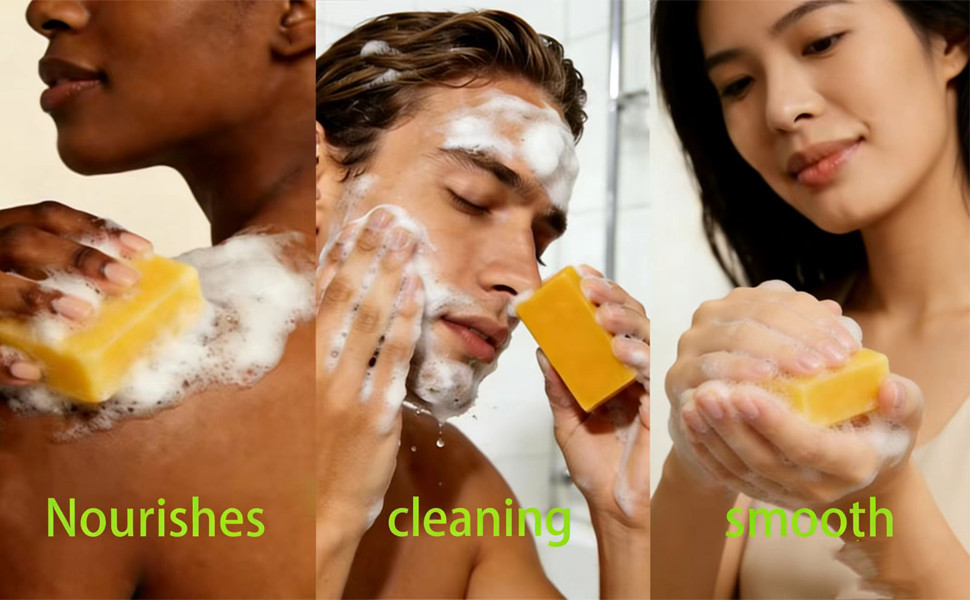 Soap, Upgraded Stem & Soul Turmeric Lemon Soap Bar For Dark Spots, Support
