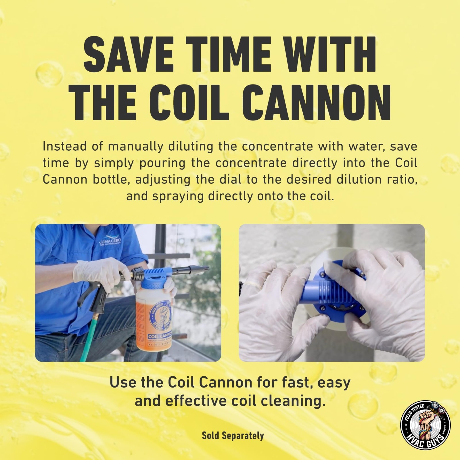 AC Coil Cleaner for Condensers & Evaporators | No Rinse, 1 Gallon, 4:1 to 10:1 D