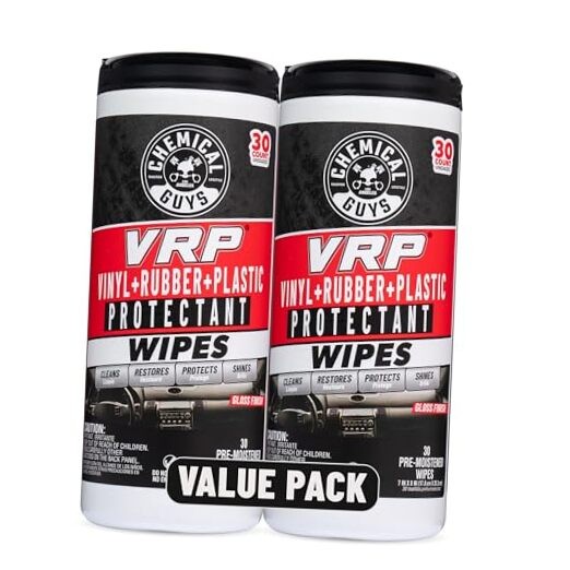 VRP Vinyl, Rubber, Plastic Shine and Protectant Wipes Canister (30 ct) (2