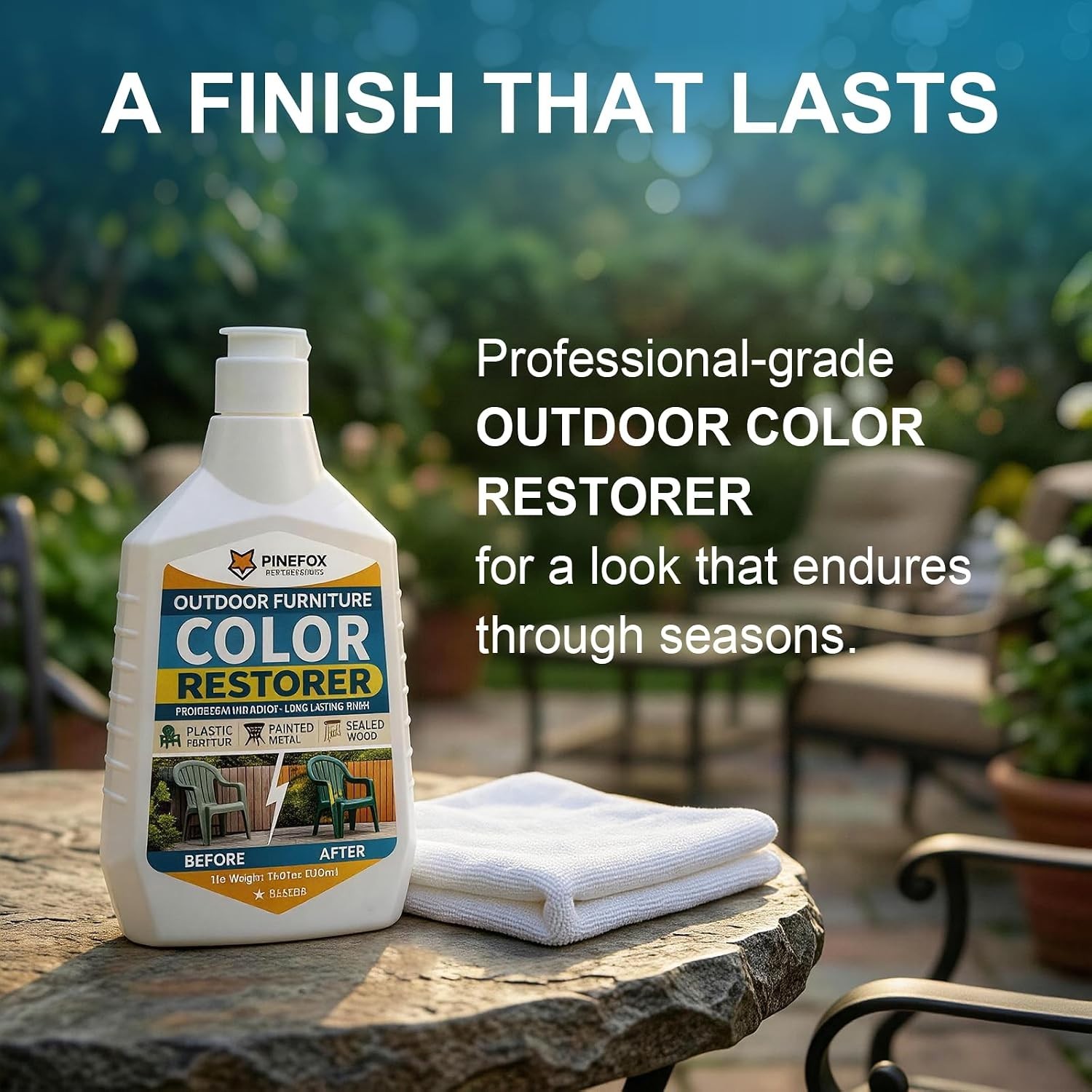 Outdoor Color Restorer for Vinyl & Metal – 16.91 fl oz of Lasting Protection