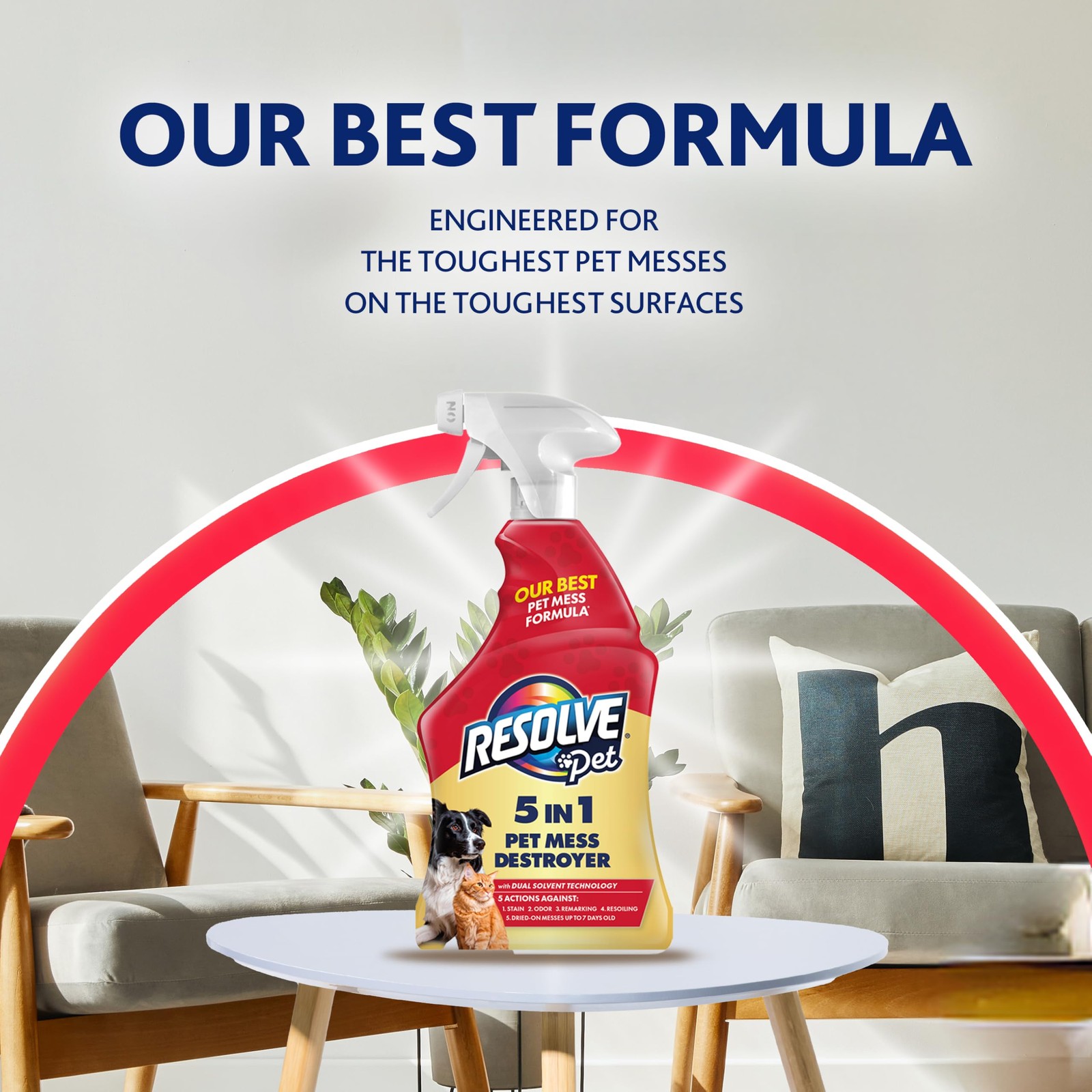 Resolve 5in1 Carpet Cleaner Spray – for Removal of Pet Stains & Odors Up to 7…