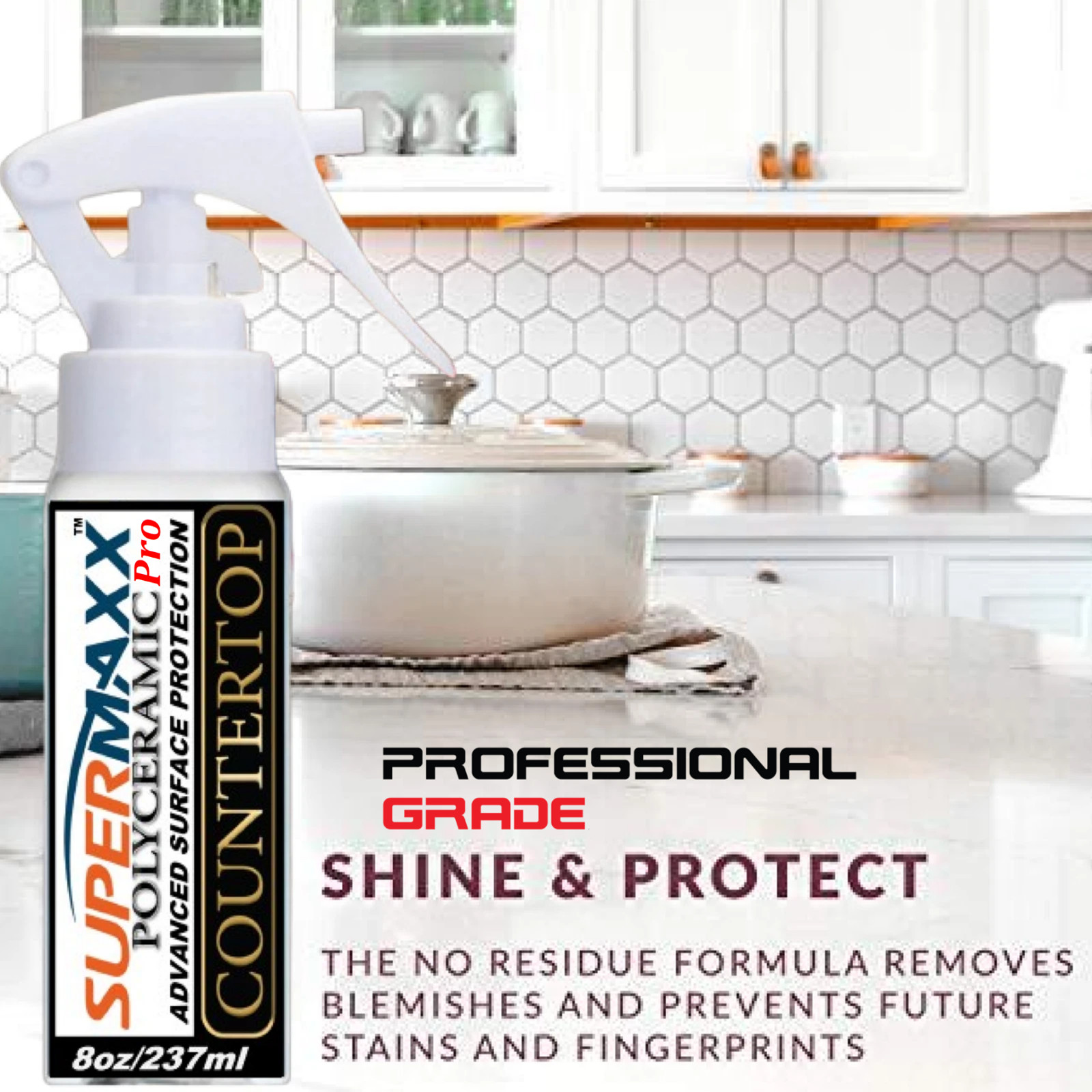 KITCHEN COUNTERTOP TILE MARBLE STAINLESS STEEL ALL SURFACE COATING & SEALER