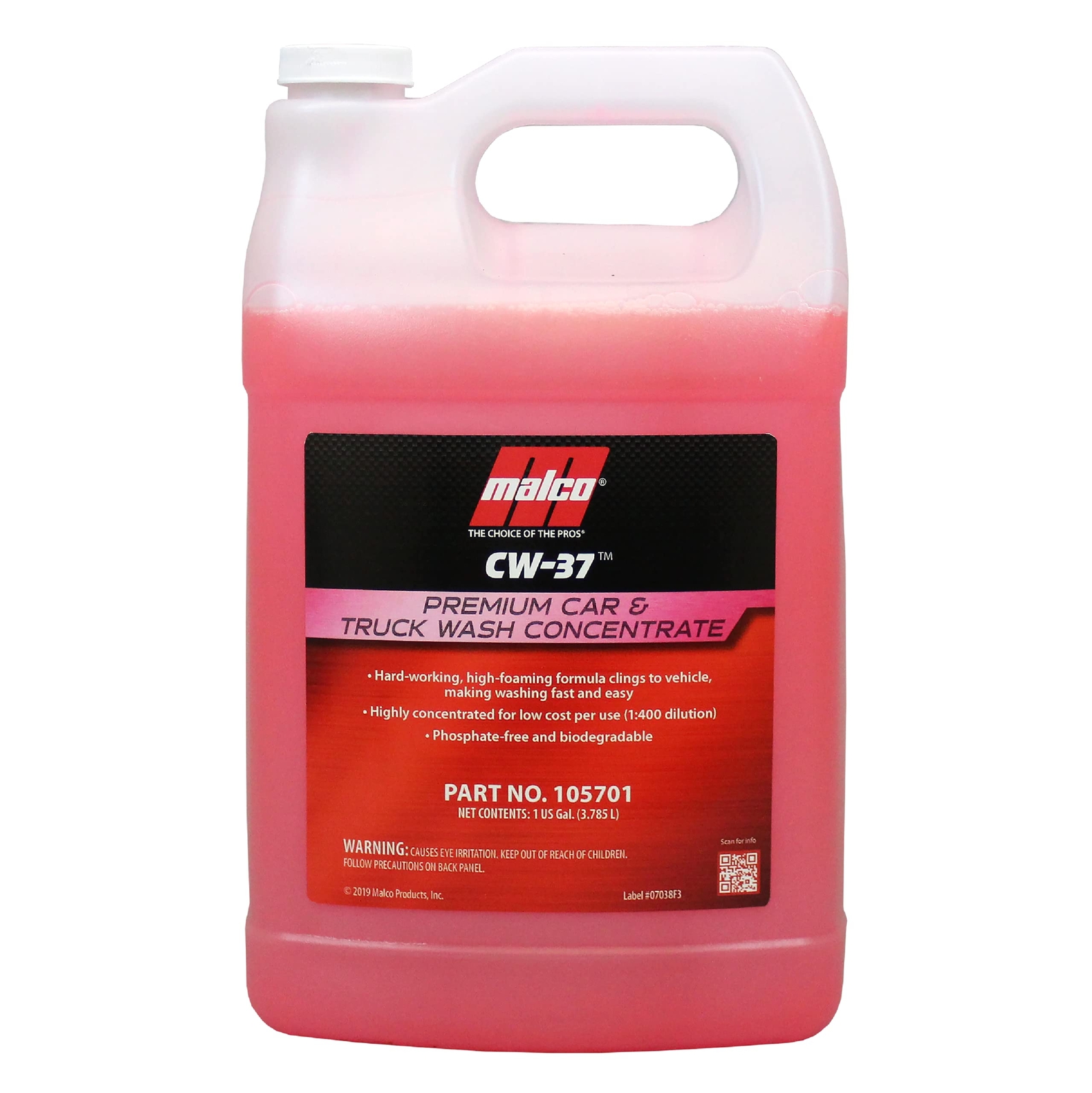 CW 37 Premium Car Wash Concentrate High Foaming Car & Truck Wash Soap Removes
