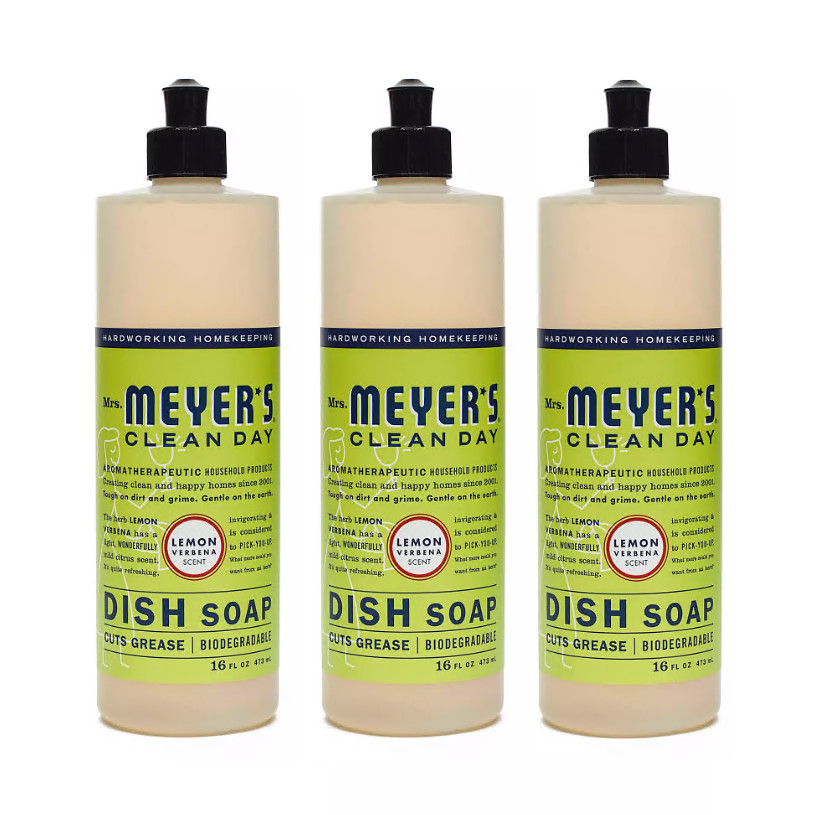 Mrs. Meyer’s Lemon Verbena Dish Soap 16 fl oz (Pack-3)