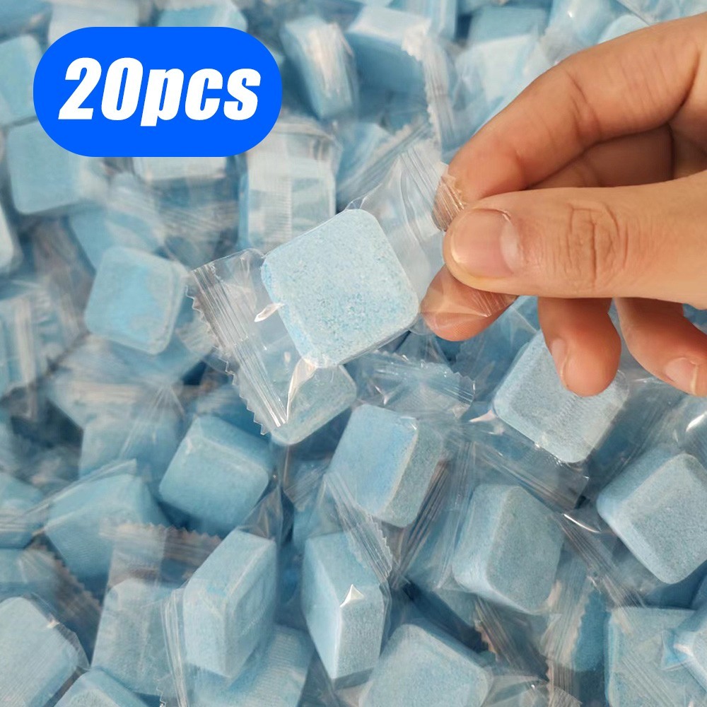 20PCS Toilet Cleaning Tablets Effervescent Toilet Bowl Cleaner Deodorizer Stain
