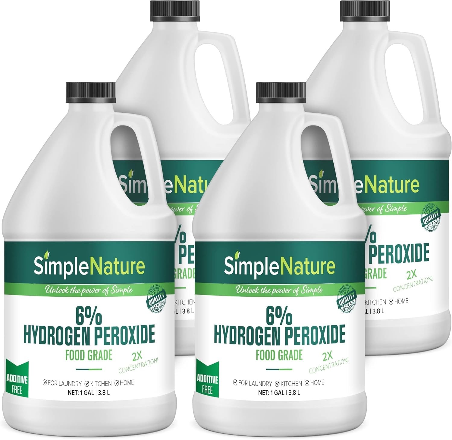 6% Food Grade H2O2 4 Gallons – Natural Hypoallergenic Multipurpose Cleaner
