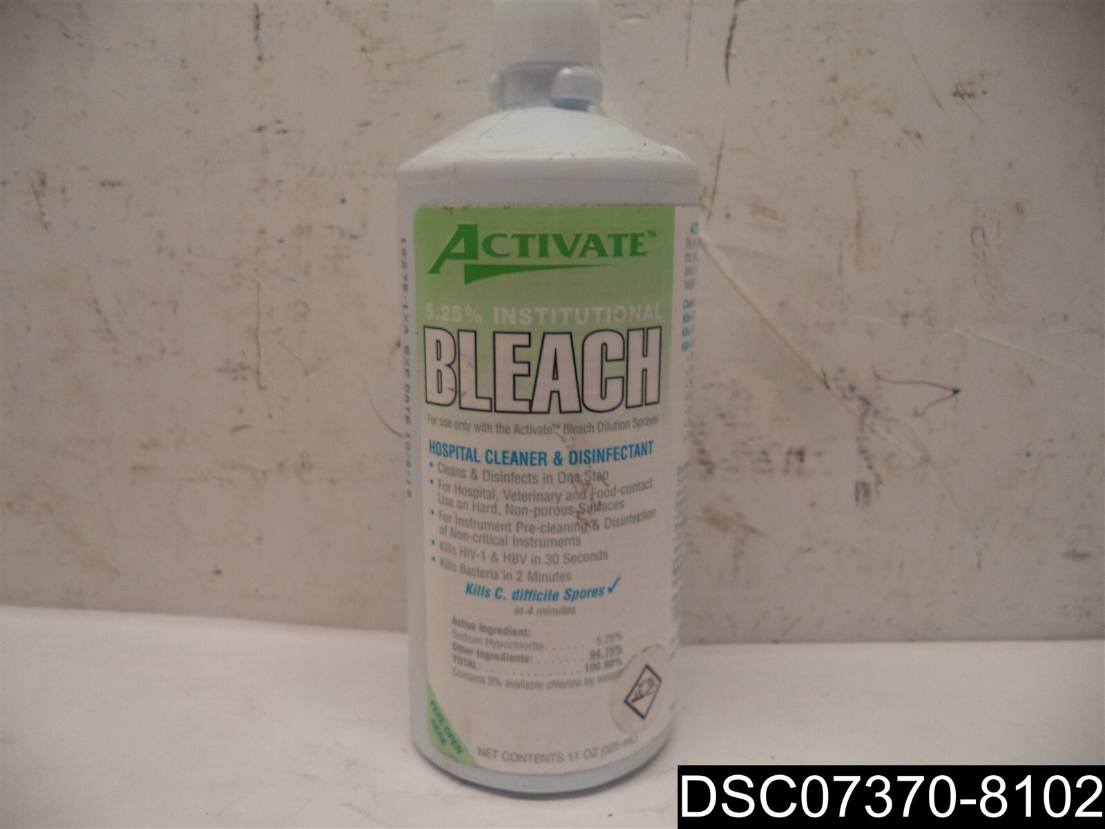 11 Oz Activate 5.25% Institutional Bleach MLCS00060C