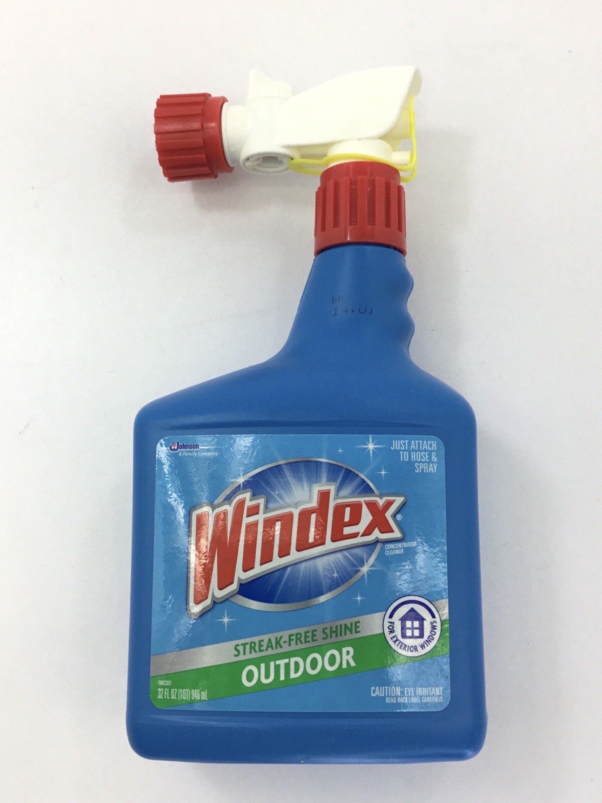 Windex Outdoor Glass & Patio Cleaner, 32oz Streak Free Shine Attaches to hose
