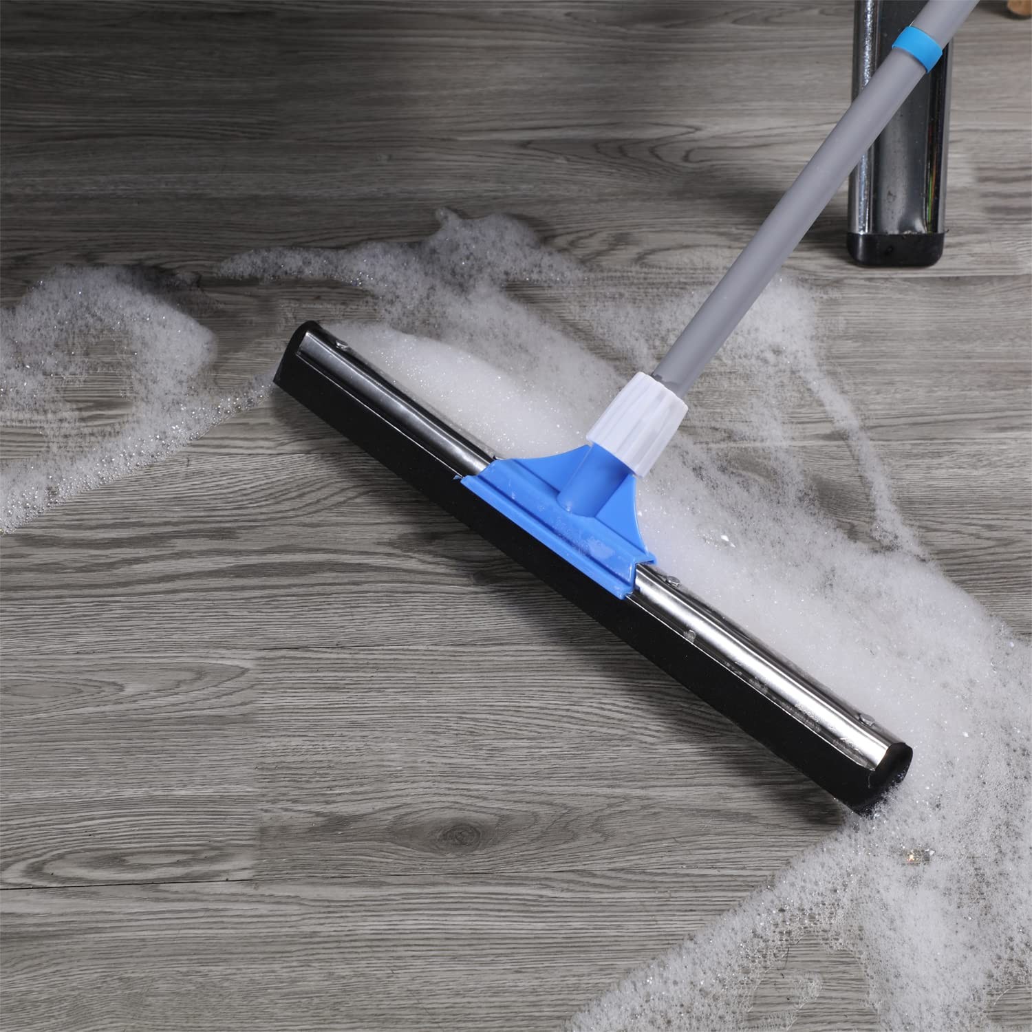 Floor Squeegee for Concrete Floor – 50″ Squeegee Broom with Long Handle for T…