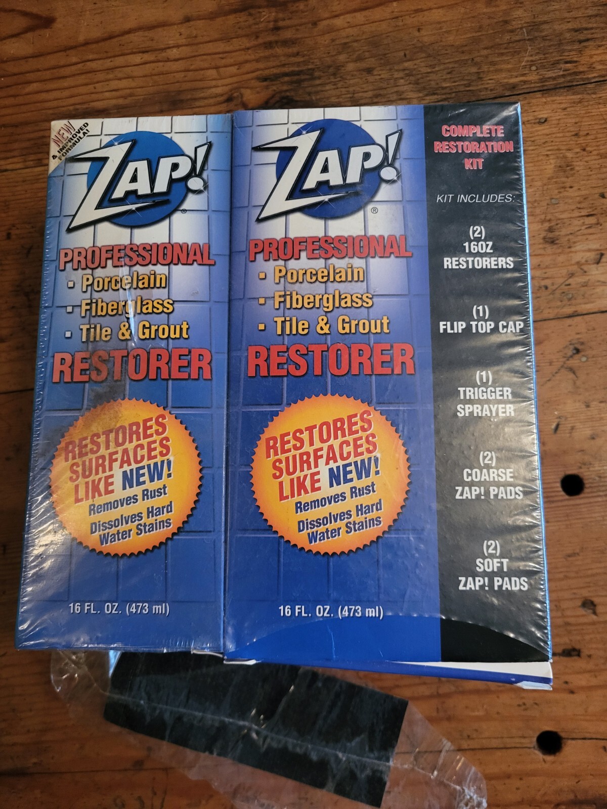 Zap! Professional Restorer Complete Kit 2 bottles 16 fl oz EACH -read-