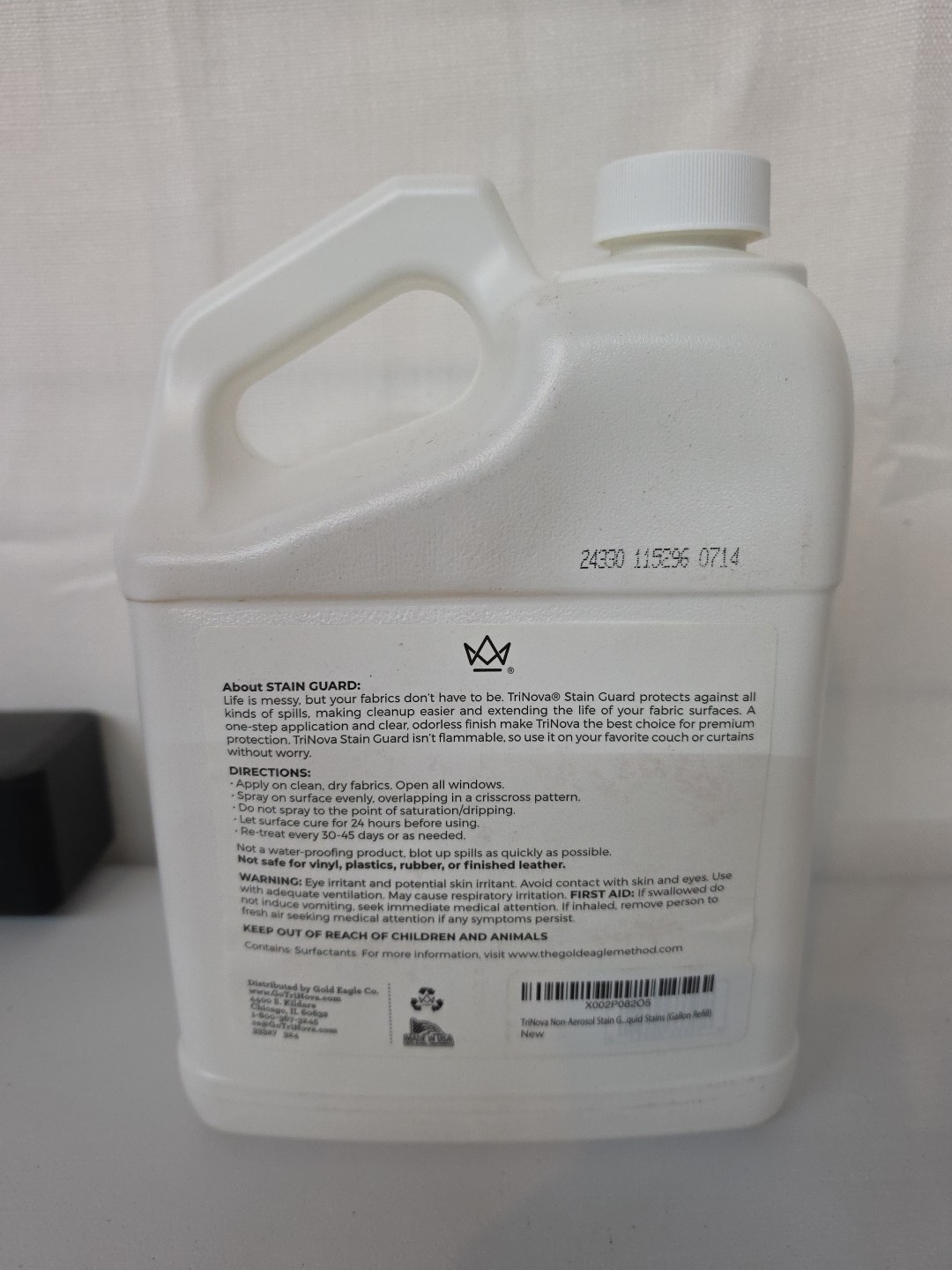 TriNova Non-Aerosol Stain Guard – Fabric Protection Spray for Upholstery,